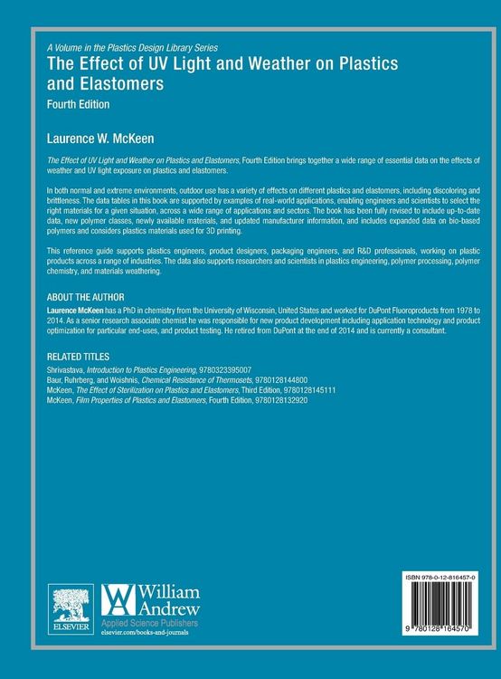Produktbild: Mckeen, L: Effect of UV Light and Weather on Plastics and El
