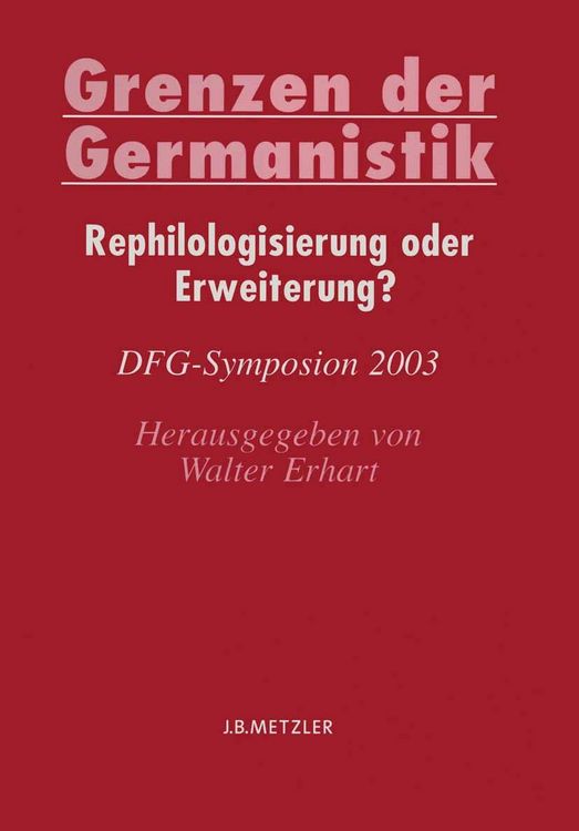 Produktbild: Grenzen der Germanistik