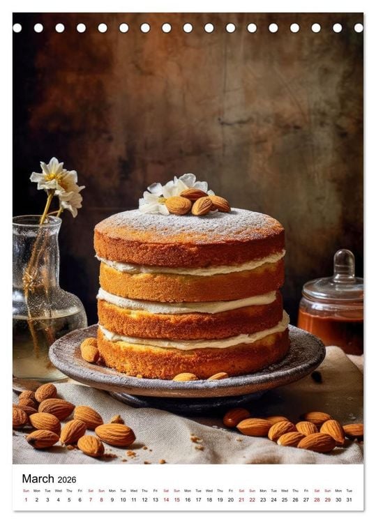 Produktbild: Cake Heaven (Desk Calendar 2026 DIN A5 portrait), CALVENDO 12 Month DeskCalendar