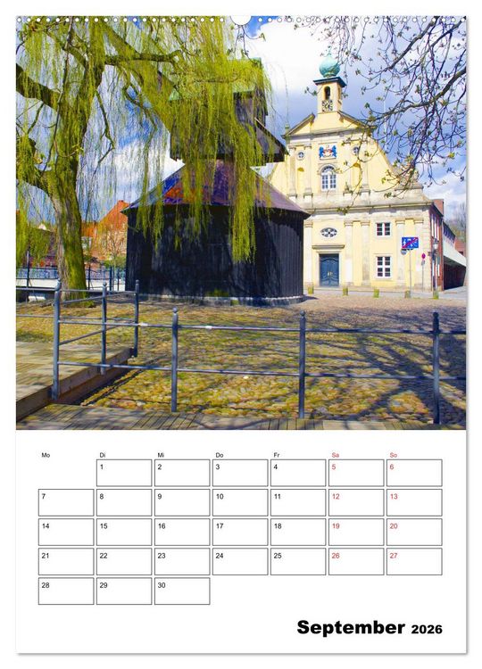 Produktbild: L&uuml;neburg, von der sch&ouml;nsten Seite (Wandkalender 2026 DIN A2 hoch), CALVENDO Monatskalender