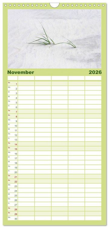 Produktbild: Familienplaner 2026 - T&ouml;werland Juist mit 5 Spalten (Wandkalender, 21 x 45 cm) CALVENDO