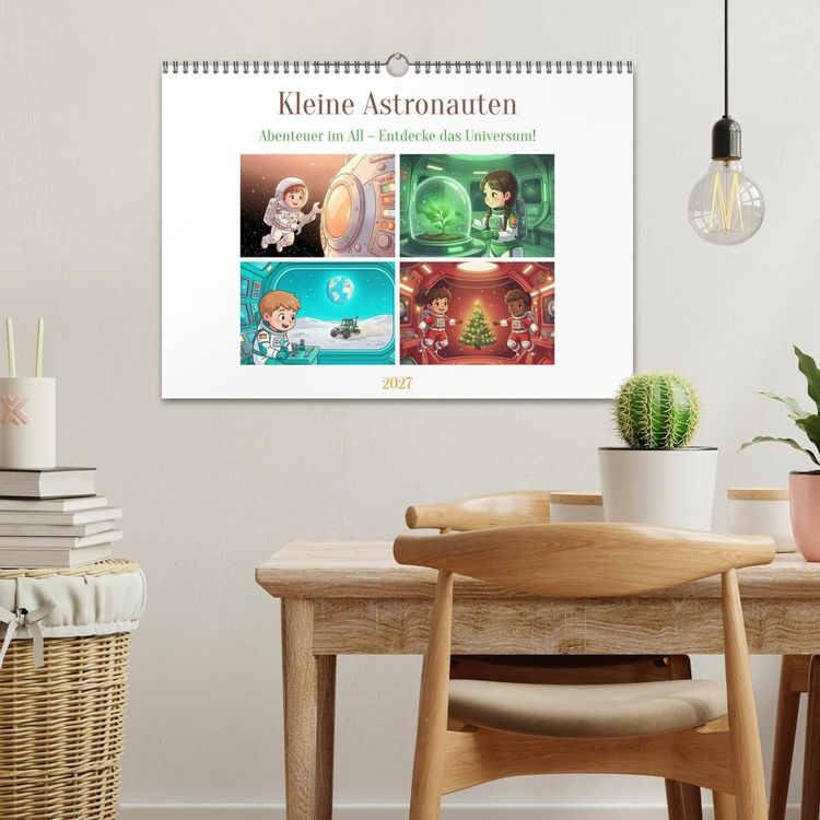 Produktbild: Kleine Astronauten (Wandkalender 2027 DIN A3 quer), CALVENDO Monatskalender