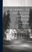 Produktbild: Concerning the Life and Service of David Denton
