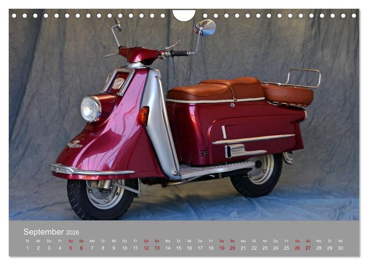 Produktbild: Heinkel Tourist 103-A2 Ein Freund f&uuml;rs Leben (Wandkalender 2026 DIN A4 quer), CALVENDO Monatskalender