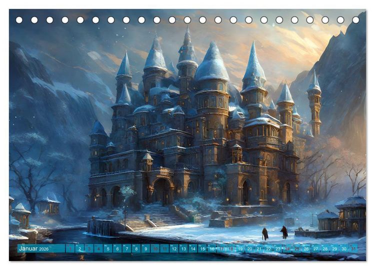 Produktbild: Visionen aus Atlantis (Tischkalender 2026 DIN A5 quer), CALVENDO Monatskalender
