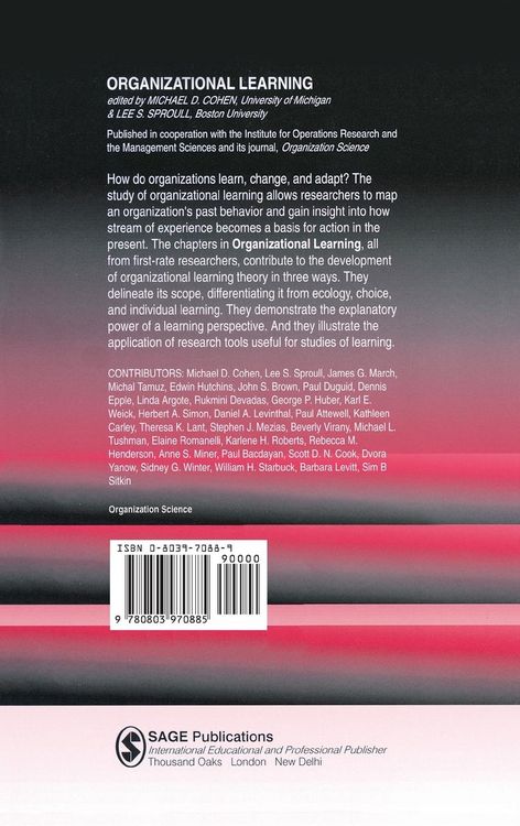 Produktbild: Organizational Learning