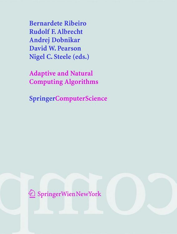 Produktbild: Adaptive and Natural Computing Algorithms