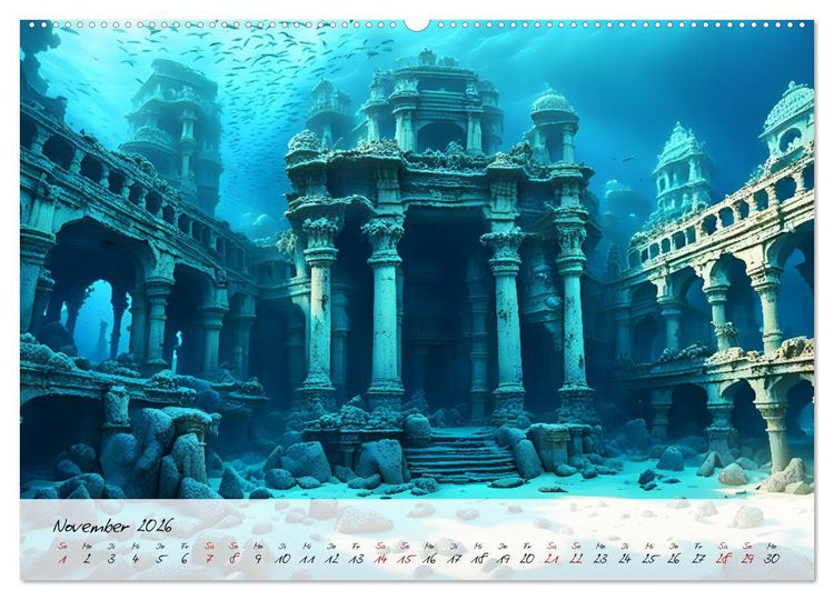 Produktbild: Geheimnisse der Unterwasserwelten (hochwertiger Premium Wandkalender 2026 DIN A2 quer), Kunstdruck in Hochglanz