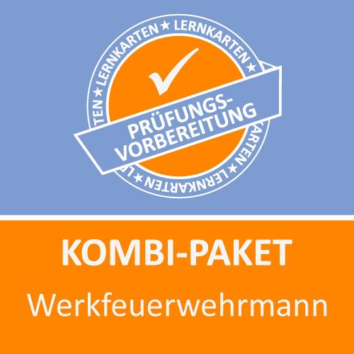 Produktbild: Kombi-Paket Werkfeuerwehrmann Lernkarten