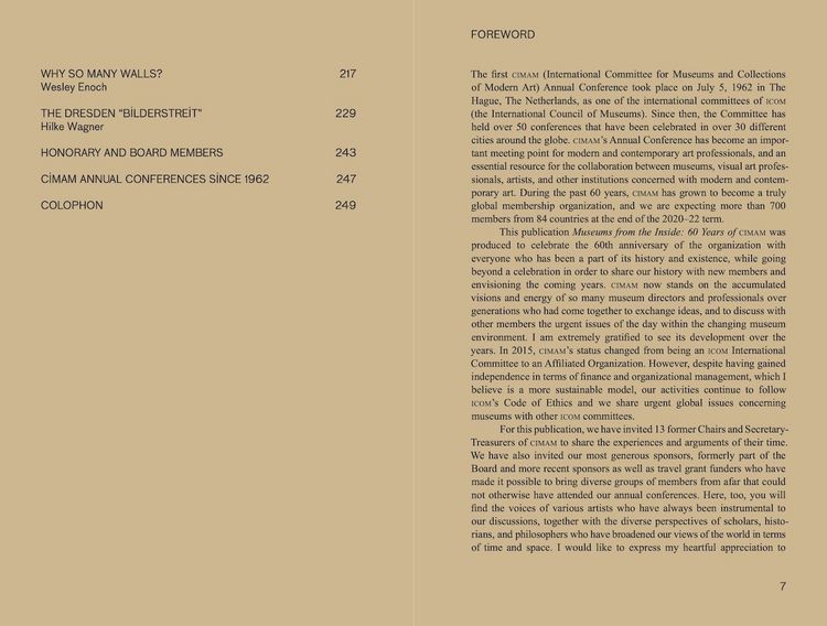 Produktbild: Museums from the Inside. 60 years of CIMAM