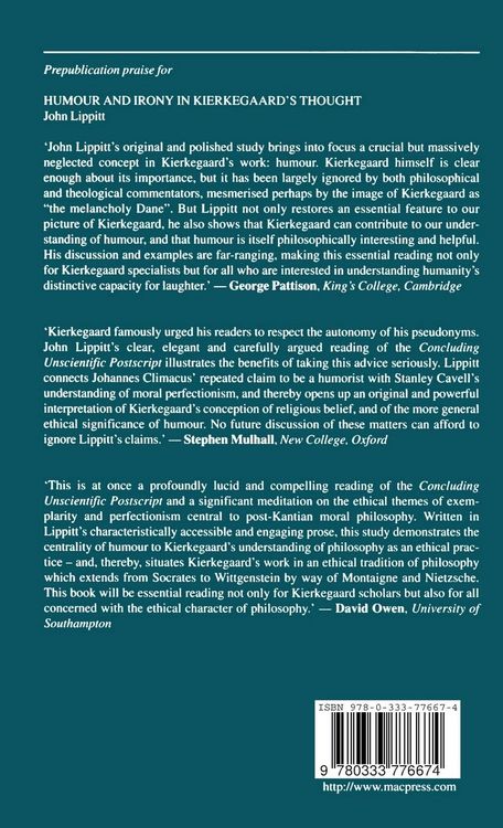 Produktbild: Humour and Irony in Kierkegaard&rsquo;s Thought