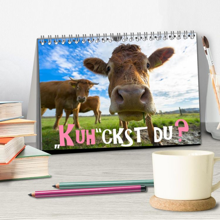 Produktbild: Kuhckst du? (Tischkalender 2026 DIN A5 quer), CALVENDO Monatskalender