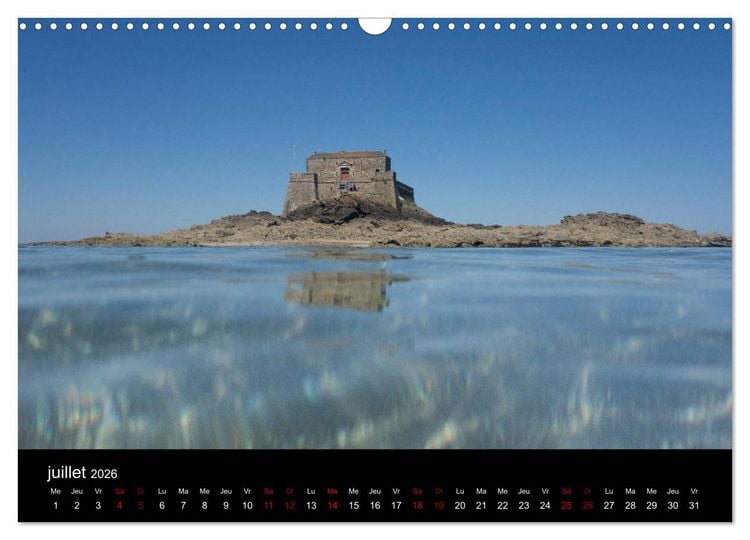 Produktbild: Saint-Malo au fil des mois (Calendrier mural 2026 DIN A3 vertical), CALVENDO calendrier mensuel