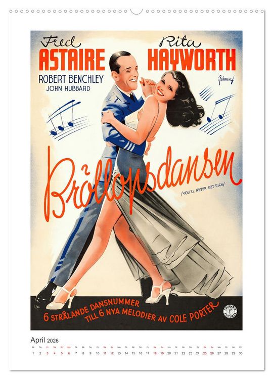 Produktbild: Eric Rohman - Filmgeschichte in Plakaten (hochwertiger Premium Wandkalender 2026 DIN A2 hoch), Kunstdruck in Hochglanz