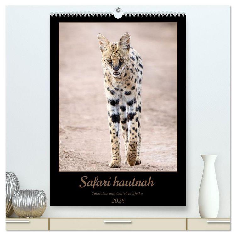 Produktbild: Safari hautnah - S&uuml;dliches und &ouml;stliches Afrika (hochwertiger Premium Wandkalender 2026 DIN A2 hoch), Kunstdruck in Hochglanz