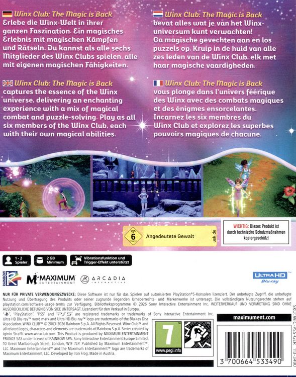 Produktbild: Winx Club - The Magic is Back