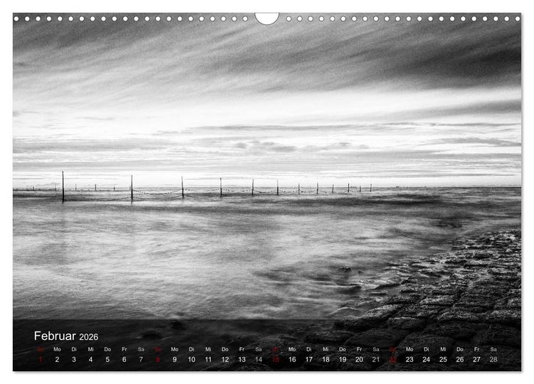 Produktbild: Wangerooge Noir (Wandkalender 2026 DIN A3 quer), CALVENDO Monatskalender