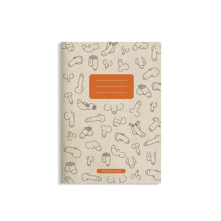 Produktbild: matabooks - A5 Notizheft aus Graspapier - Maya Farbe: Carrot