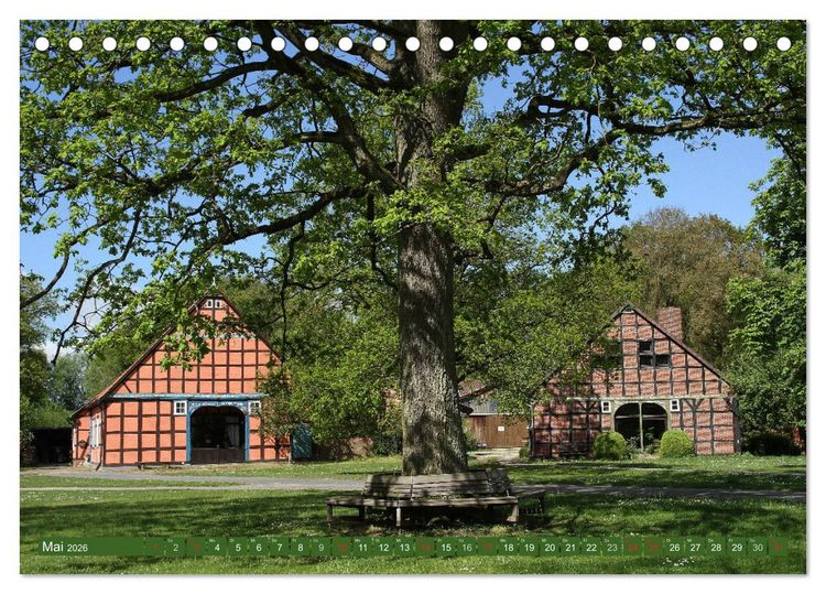 Produktbild: Hannoversches Wendland Vertr&auml;umtes Landleben (Tischkalender 2026 DIN A5 quer), CALVENDO Monatskalender