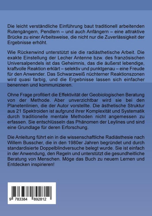 Produktbild: Praktische Einf&uuml;hrung in die Wissenschaftliche Radi&auml;sthesie