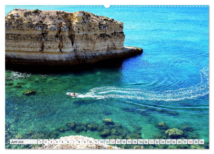 Produktbild: Algarve zum Tr&auml;umen (Wandkalender 2026 DIN A2 quer), CALVENDO Monatskalender