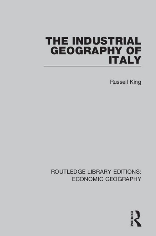 Produktbild: The Industrial Geography of Italy