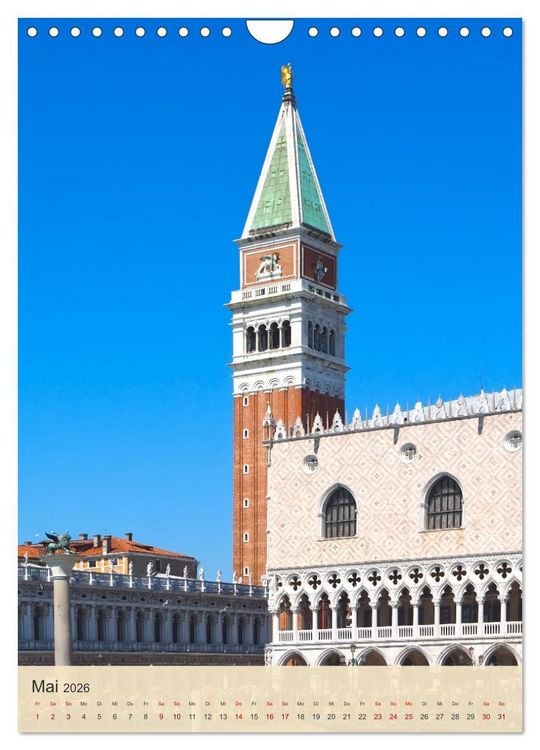 Produktbild: F&uuml;r immer Dein Venedig (Wandkalender 2026 DIN A4 hoch), CALVENDO Monatskalender