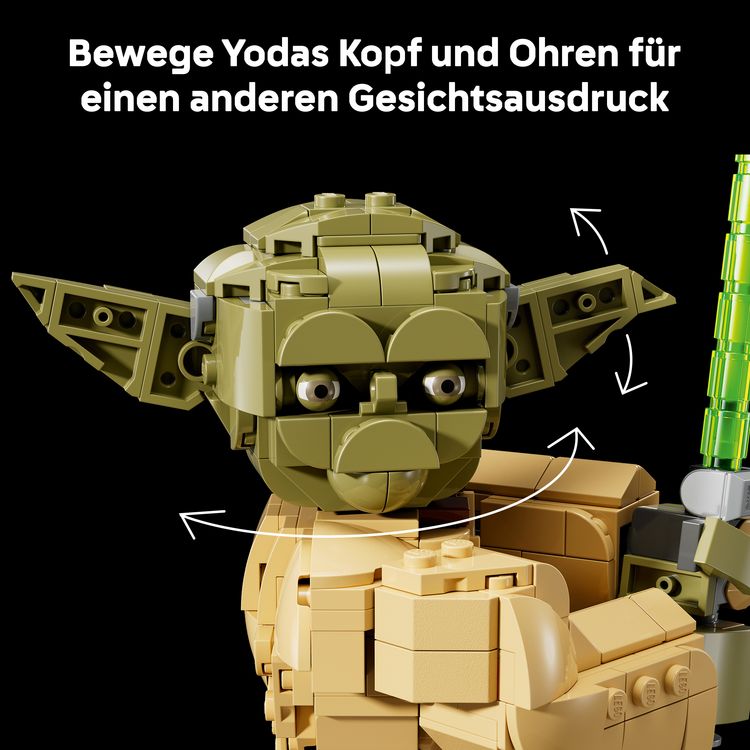 Produktbild: LEGO Star Wars 75438 Angriff der Klonkrieger Yoda B&uuml;ste, Modellbau