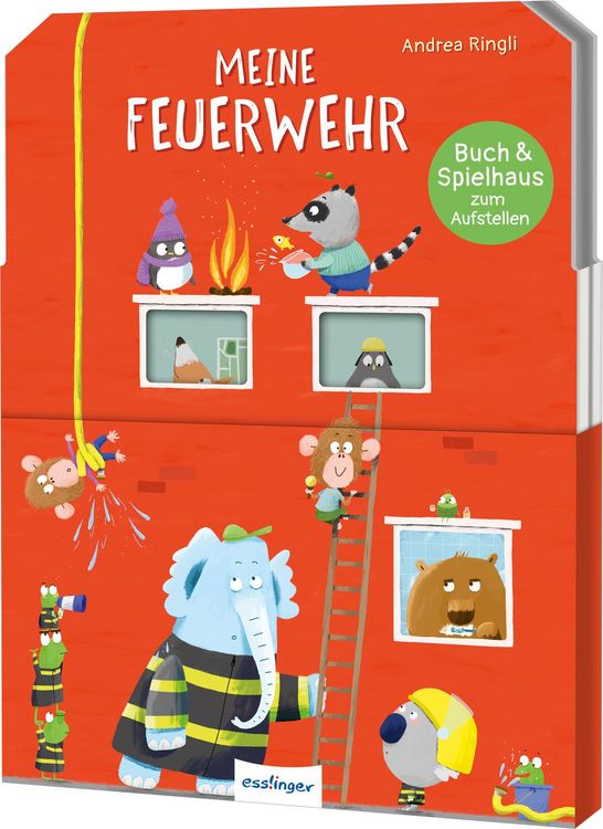 Produktbild: Buch & Spielhaus zum Aufstellen: Meine Feuerwehr