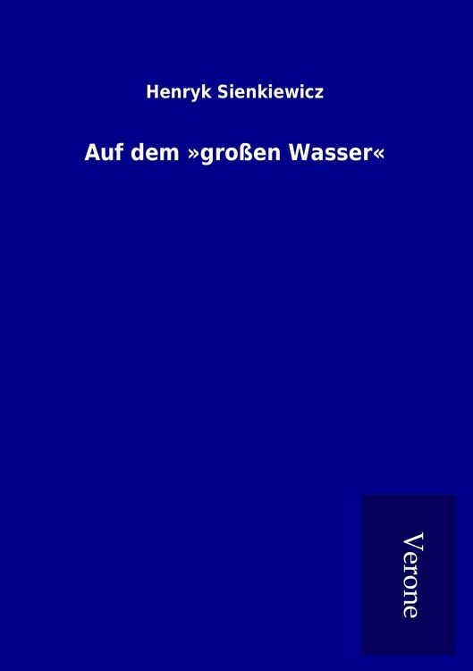 Produktbild: Auf dem 'gro&szlig;en Wasser'