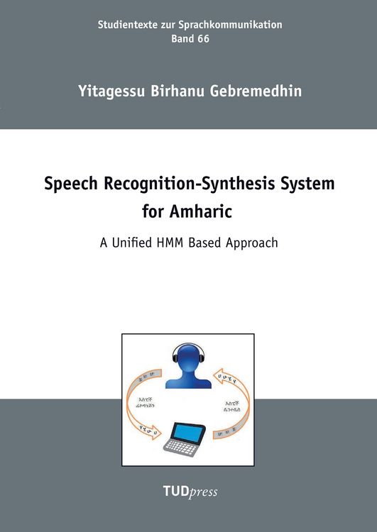 Produktbild: Speech Recognition-Synthesis System for Amharic
