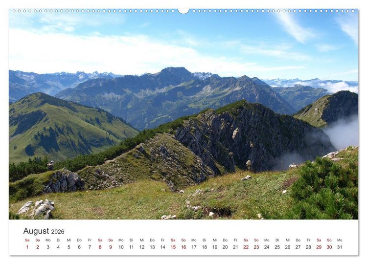 Produktbild: Bergerlebnisse im Tannheimer Tal (hochwertiger Premium Wandkalender 2026 DIN A2 quer), Kunstdruck in Hochglanz