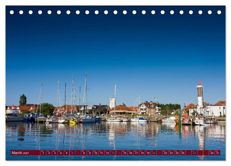 Produktbild: Mecklenburg-Western Pomerania. Impressions from the Baltic coast (Desk Calendar 2027 DIN A5 landscape), CALVENDO 12 Month DeskCalendar