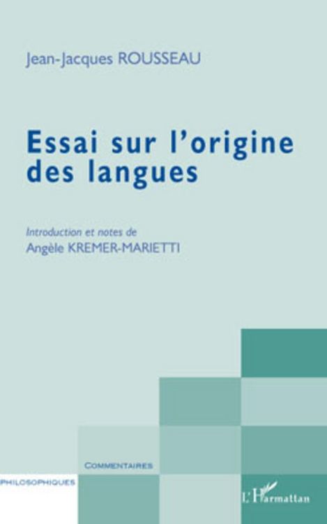 Produktbild: Essai sur l'origine des langues
