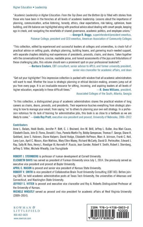 Produktbild: Academic Leadership in Higher Education