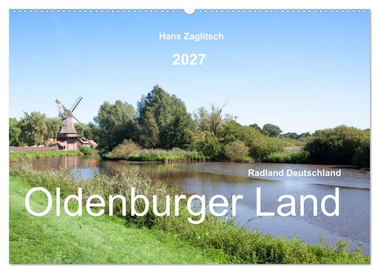 Produktbild: Radland Deutschland - Oldenburger Land (Wandkalender 2027 DIN A2 quer), CALVENDO Monatskalender