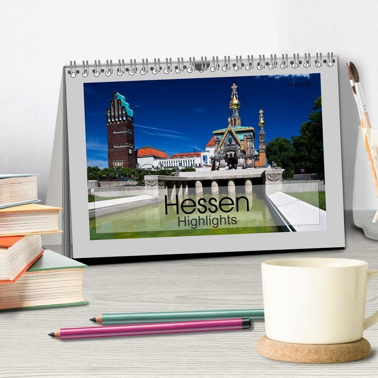 Produktbild: Hessen Highlights (Tischkalender 2026 DIN A5 quer), CALVENDO Monatskalender