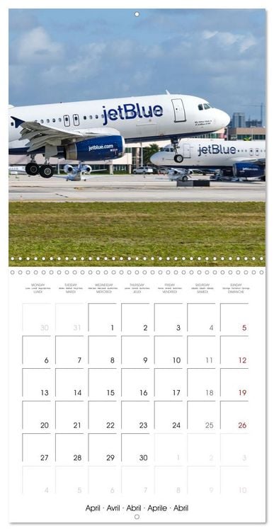 Produktbild: North American Airliners (Wall Calendar 2026 12 &times; 12 Inch) CALVENDO 12 Month Wall Calendar