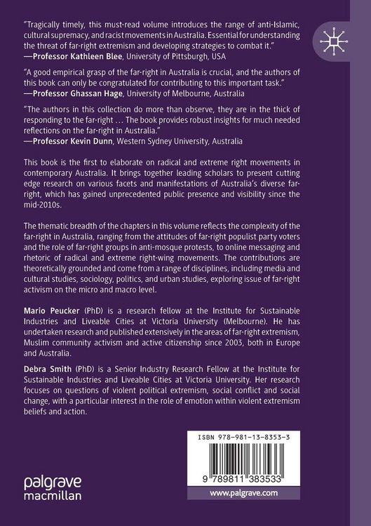 Produktbild: The Far-Right in Contemporary Australia