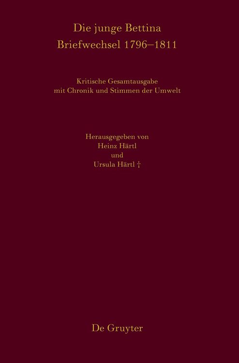 Produktbild: Die junge Bettina. Briefwechsel 1796&ndash;1811
