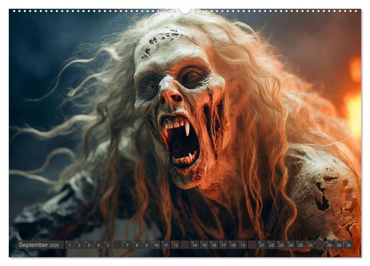 Produktbild: Vampire - Kreaturen der Nacht (Wandkalender 2026 DIN A2 quer), CALVENDO Monatskalender