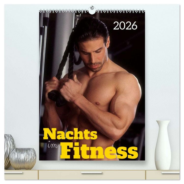 Produktbild: Nachts im Fitness (hochwertiger Premium Wandkalender 2026 DIN A2 hoch), Kunstdruck in Hochglanz