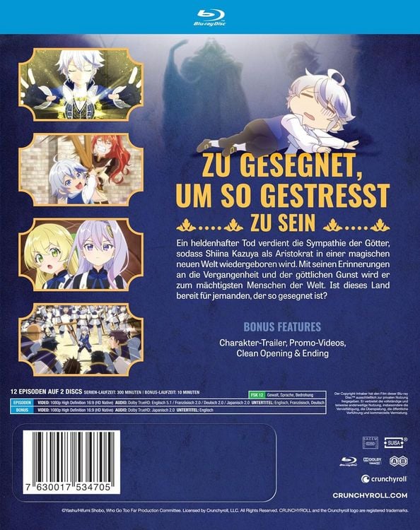 Produktbild: The Aristocrat&rsquo;s Otherworldly Adventure: Serving Gods Who Go Too Far - Die Parallelwelt-Chroniken des Aristokraten - Gesamtausgabe [2 BRs]