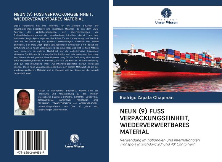 Produktbild: Neun (9) Fuss Verpackungseinheit, Wiederverwertbares Material
