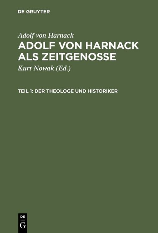 Produktbild: Adolf von Harnack als Zeitgenosse