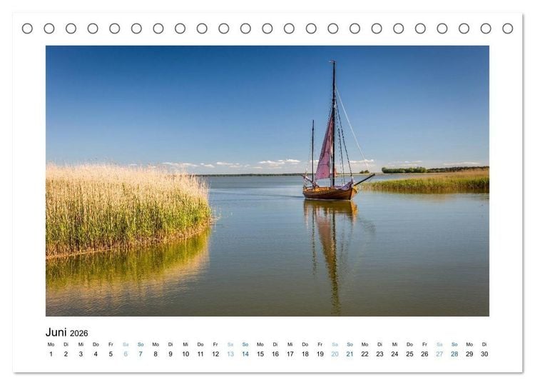 Produktbild: Wundersch&ouml;nes Mecklenburg-Vorpommern (Tischkalender 2026 DIN A5 quer), CALVENDO Monatskalender