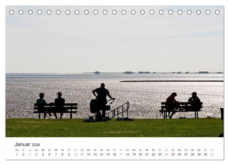 Produktbild: Hallig Hooge - zwischen Himmel und Erde (Tischkalender 2026 DIN A5 quer), CALVENDO Monatskalender