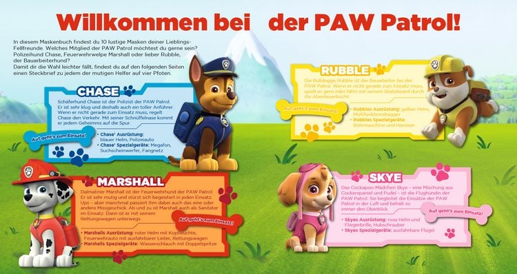 Produktbild: PAW Patrol: Mein Maskenbuch