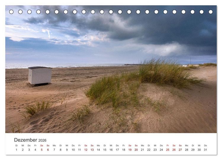 Produktbild: D&auml;nemarks Nordseezauber (Tischkalender 2026 DIN A5 quer), CALVENDO Monatskalender