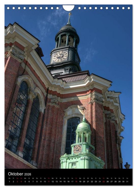 Produktbild: Hamburg im Hochformat (Wandkalender 2026 DIN A4 hoch), CALVENDO Monatskalender